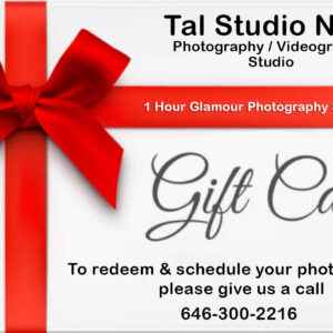 Glamour Shot Photography Session Gift Card:"Surprise your loved one with the ultimate gift!