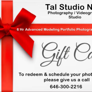 6 Hr Advanced Modeling Portfolio Photography Session Gift Card Tal Studio NYC