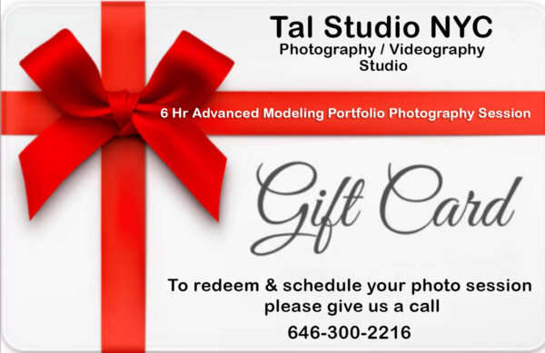 6 Hr Advanced Modeling Portfolio Photography Session Gift Card Tal Studio NYC